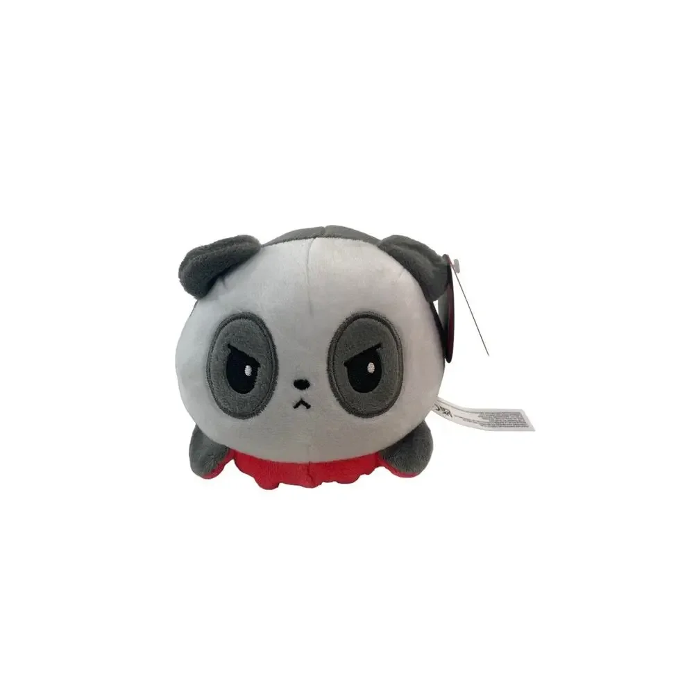 Black/Red Panda - OFFICIAL TeeTurtle ORIGINAL REVERSIBLE Plush Stuffed Happy Mad